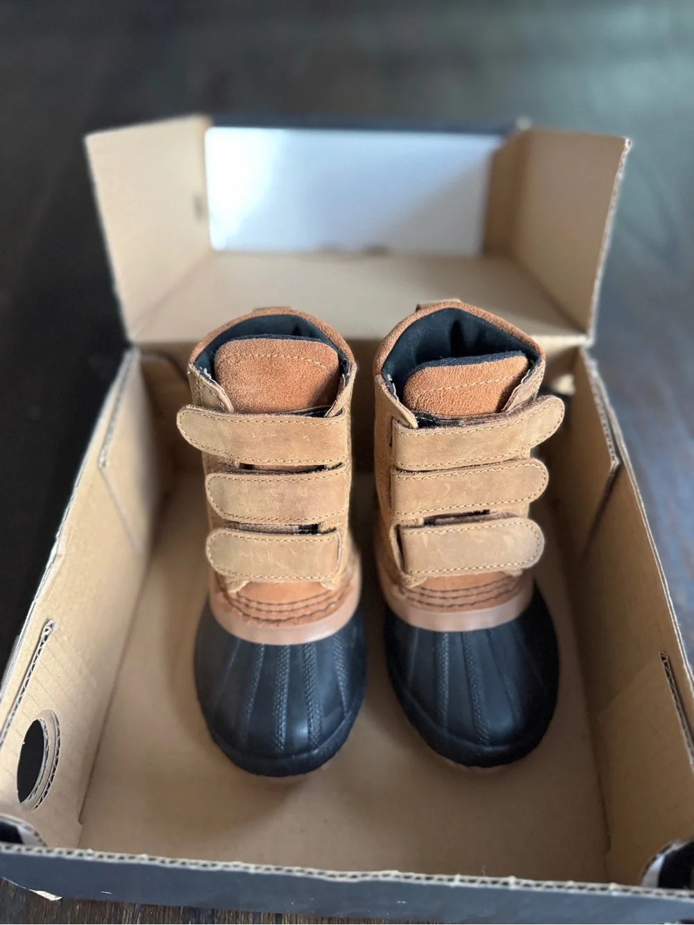 Sorel Kids Brown and Black Waterproof Winter Boots
